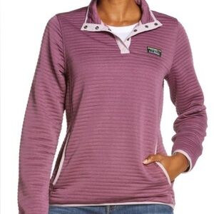 L.L. Bean Maroon Airlight Knit Pullover